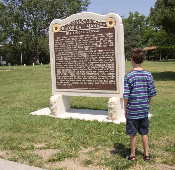 Sign Describing Historical Kansas